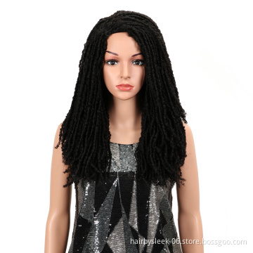 Fashion long synthetic hair braid wigs for women Ombre color Dread lock none lace wigs synthetic hair